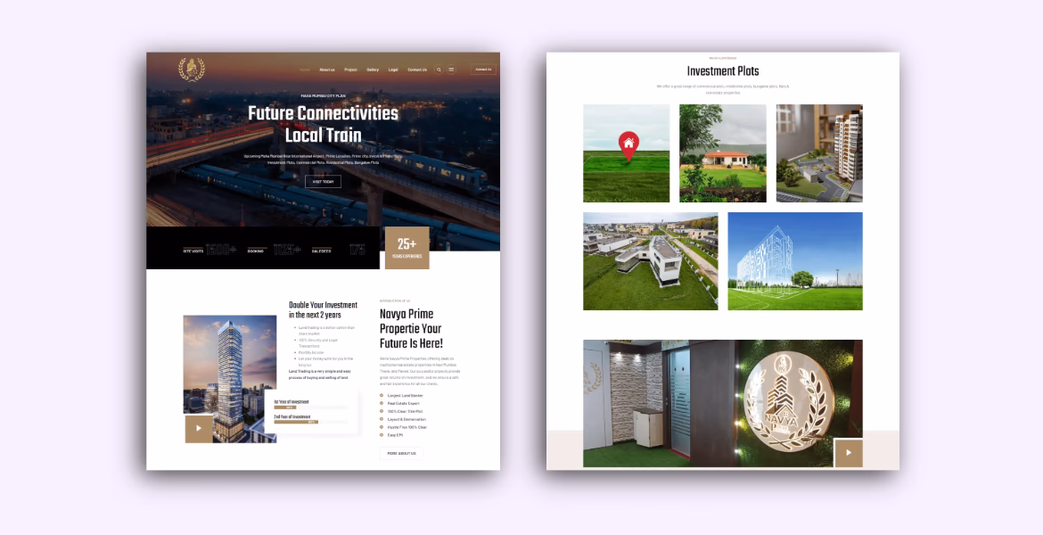 Indian Real estate website design